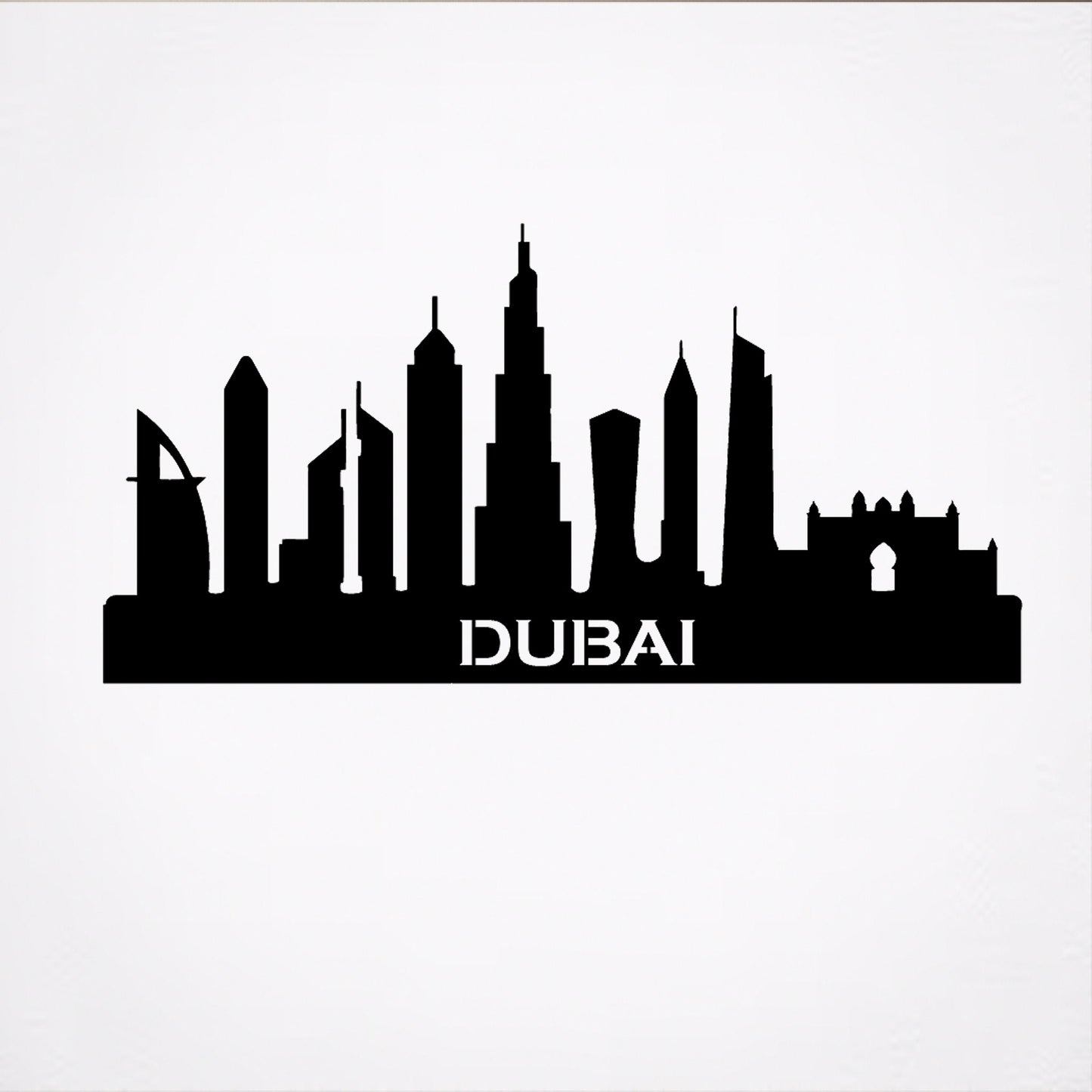 Stunning Dubai Skyline Metal Wall Art Décor