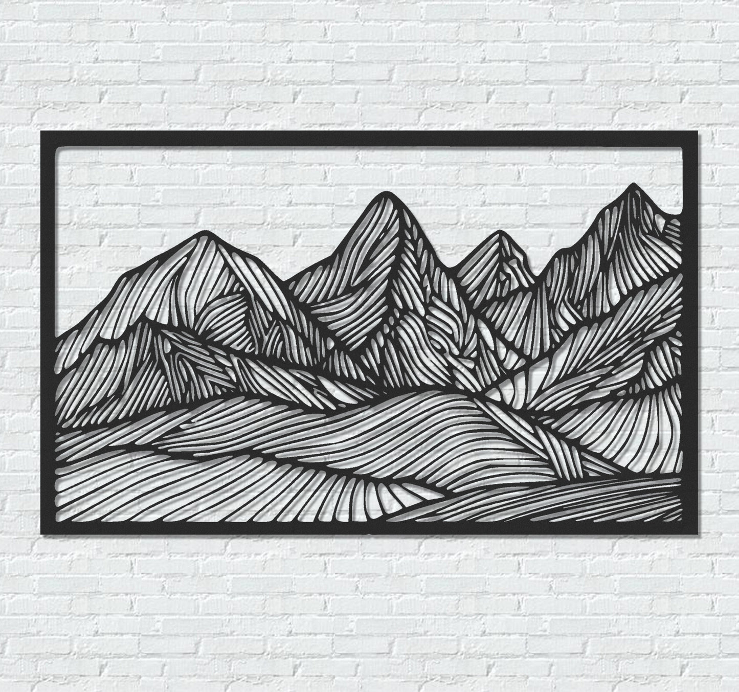 ・"Huge Mountains"・Premium Metal Wall Art - Limited Edition