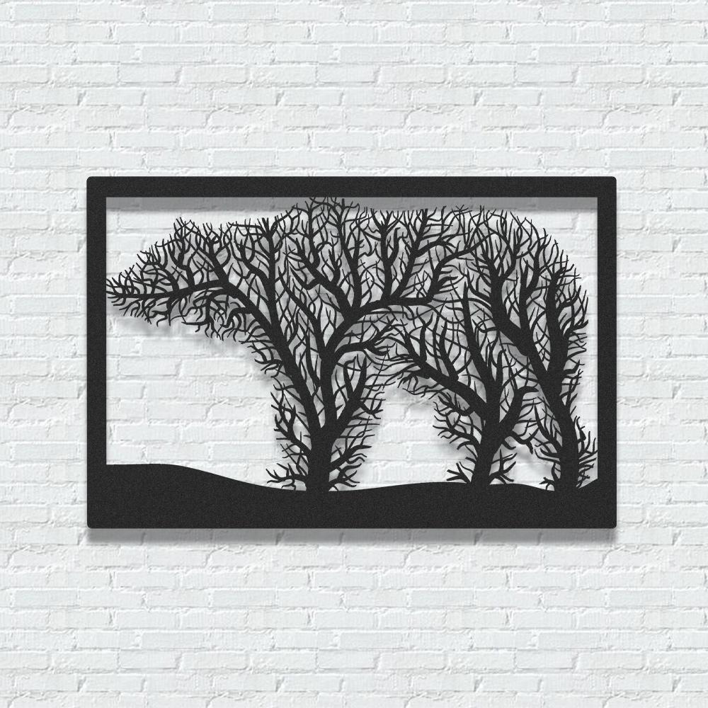 ・"Bear Tree"・Premium Metal Wall Art - Limited Edition