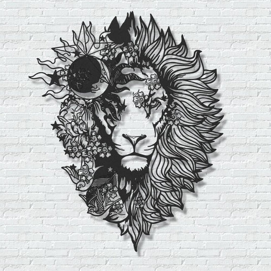 ・"Astro Lion"・Premium Metal Wall Art - Limited Edition