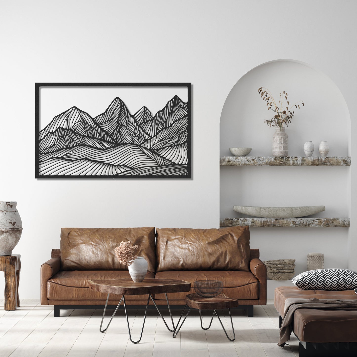 ・"Huge Mountains"・Premium Metal Wall Art - Limited Edition