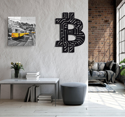 ・"Bitcoin"・Premium Metal Wall Art - Limited Edition