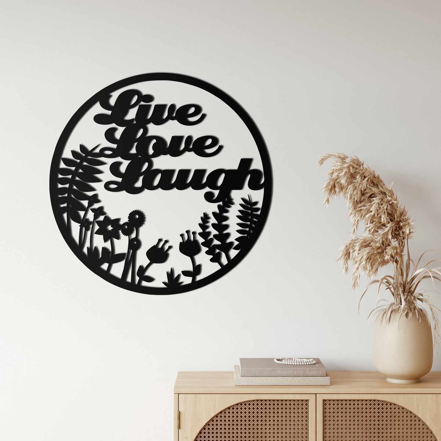 Live Love Laugh Metal Wall Art