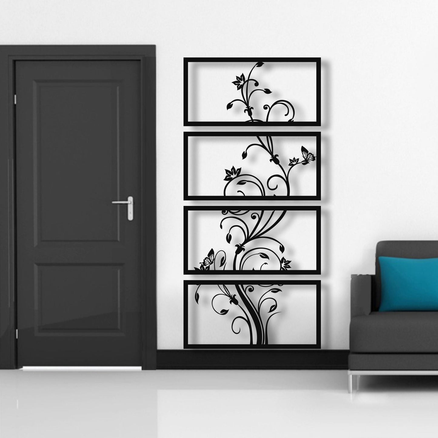 Flower Metal Wall Art