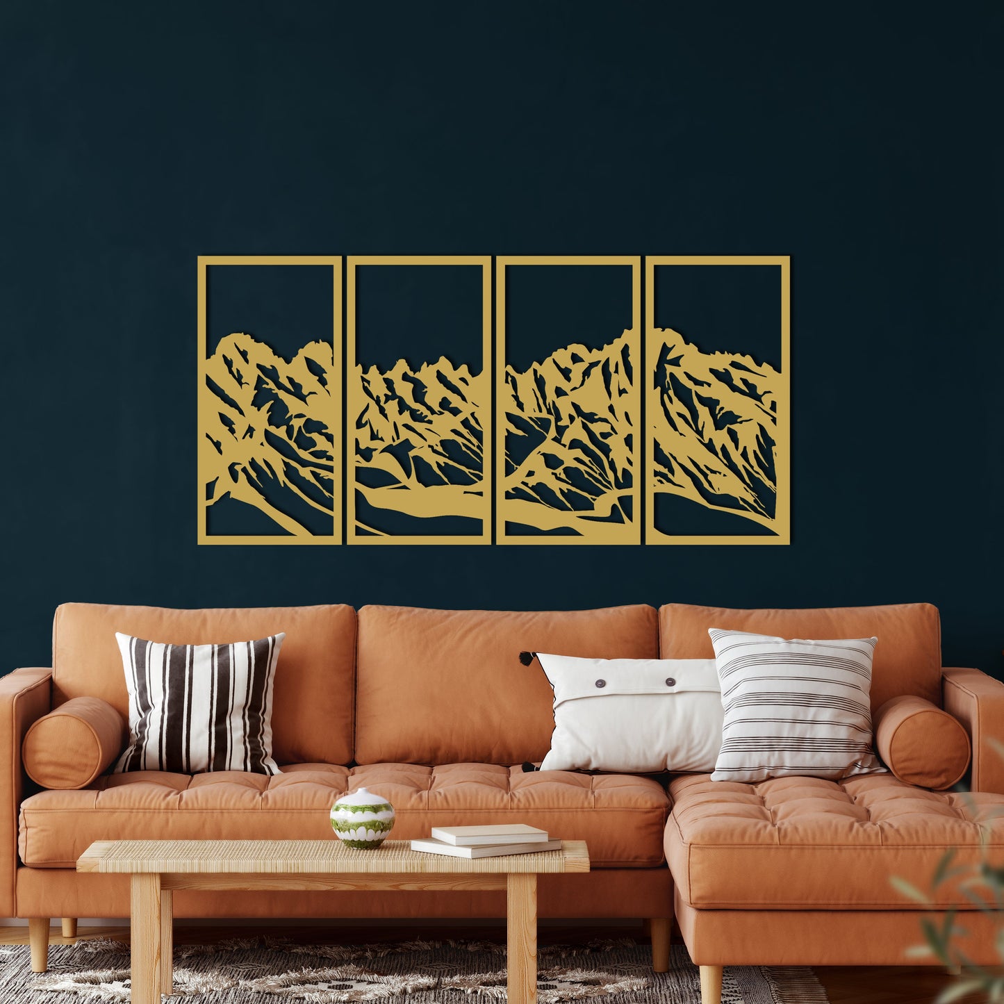 Mountain Range Metal Wall Art