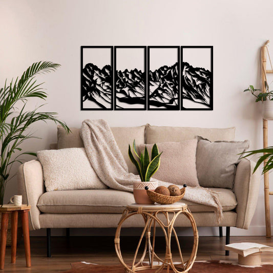 Mountain Range Metal Wall Art