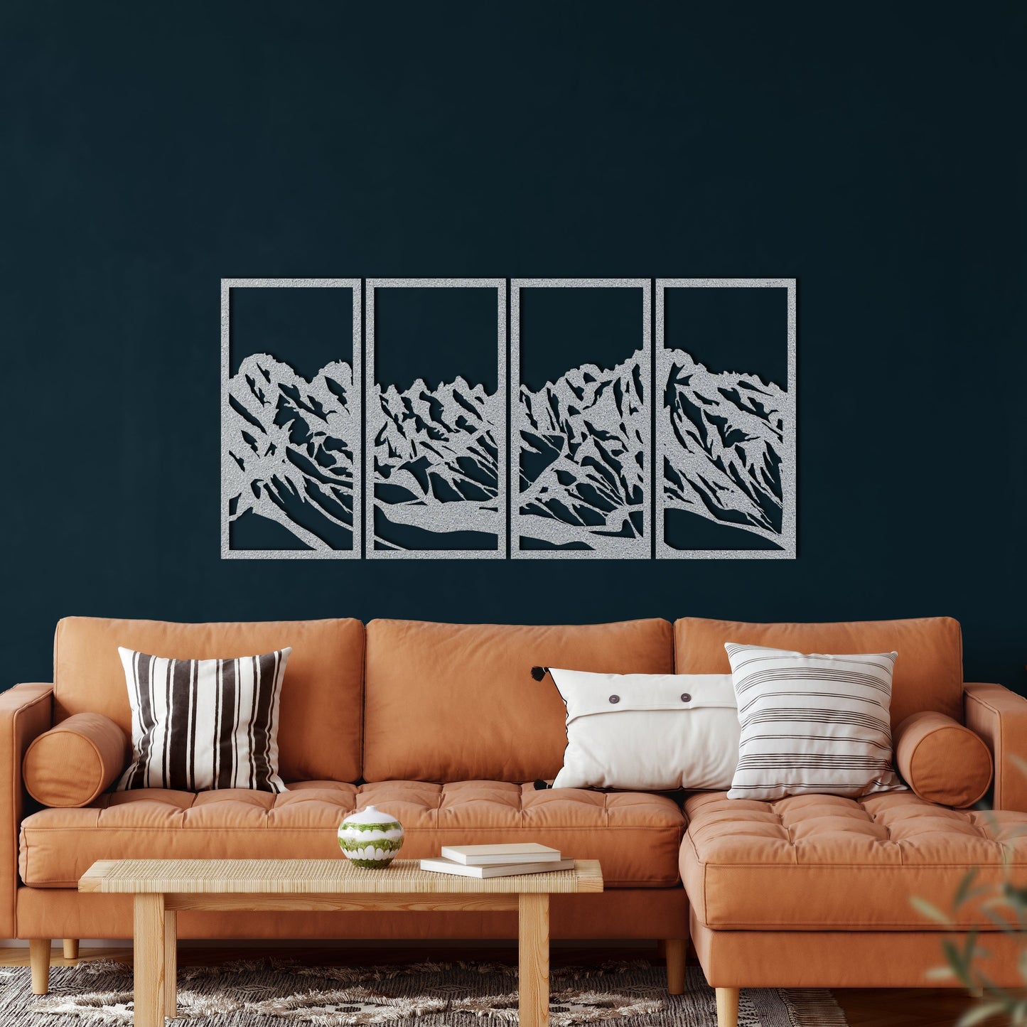 Mountain Range Metal Wall Art