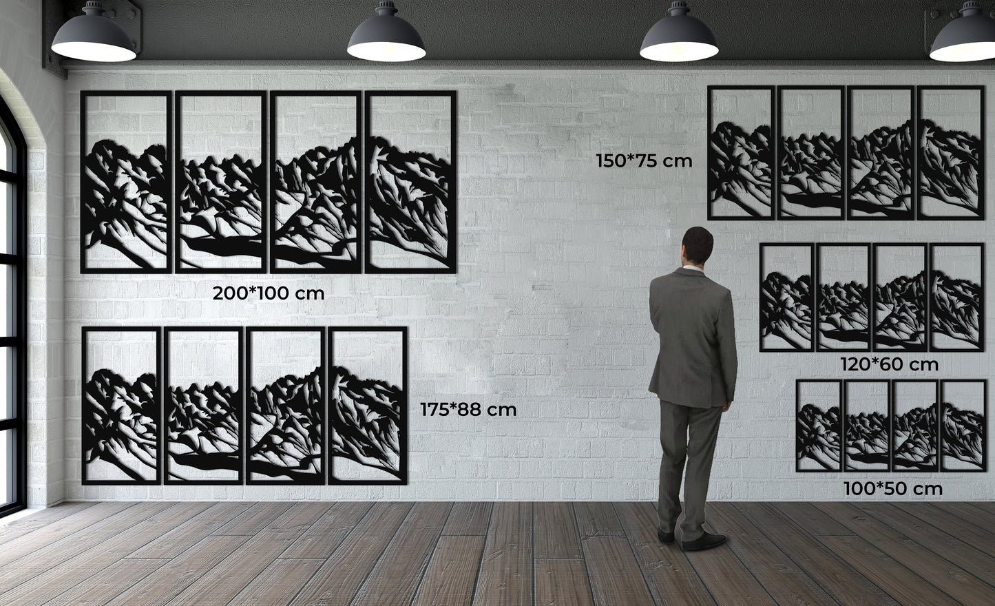 Mountain Range Metal Wall Art