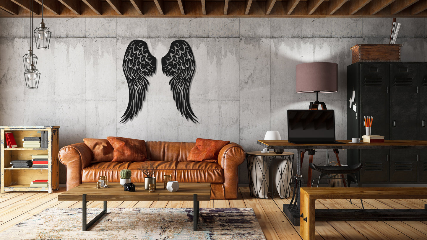 ・"Angel Wings"・Premium Metal Wall Art - Limited Edition