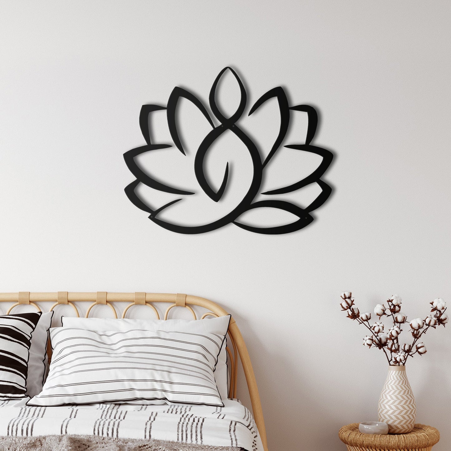 Lotus Flower Metal Wall Art