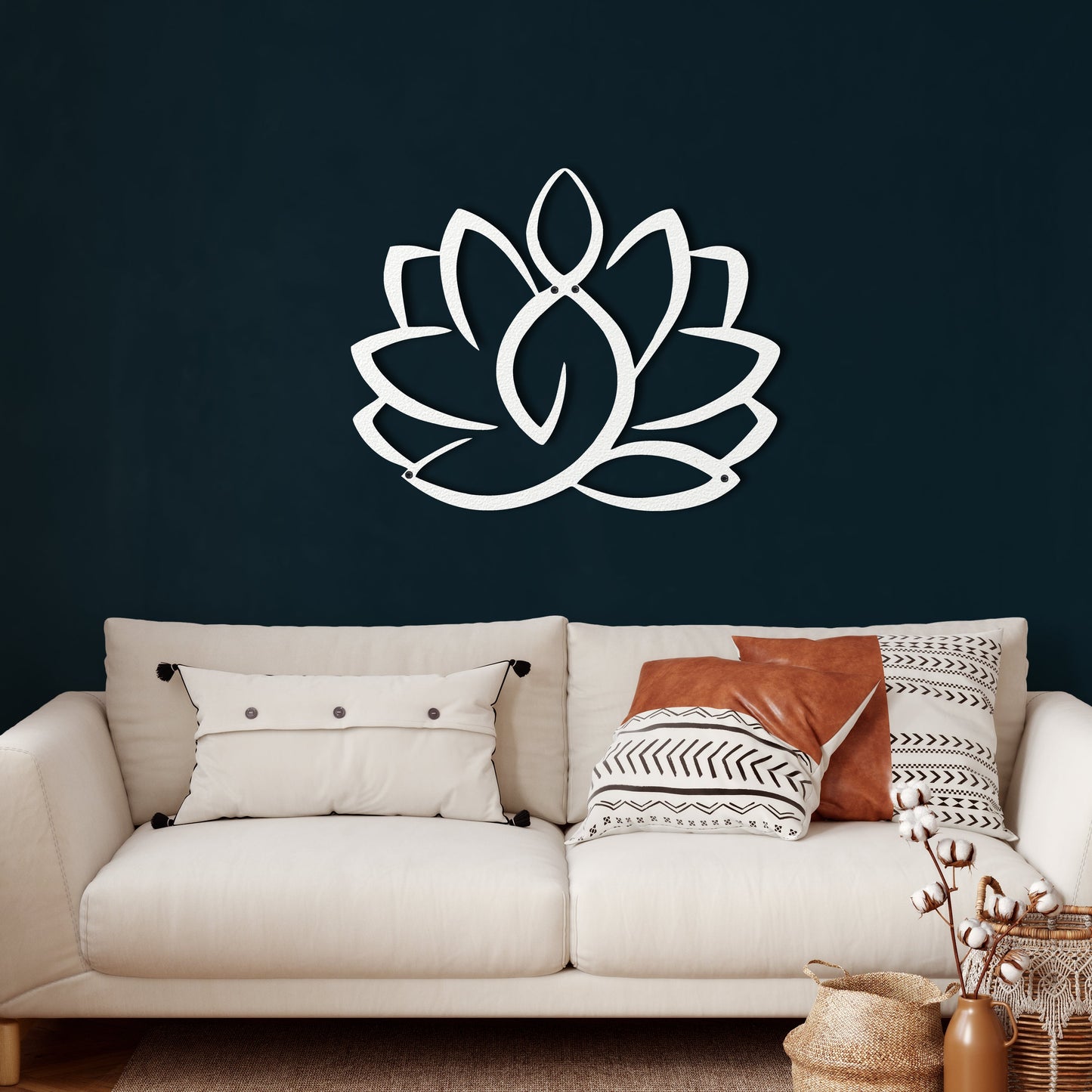 Lotus Flower Metal Wall Art