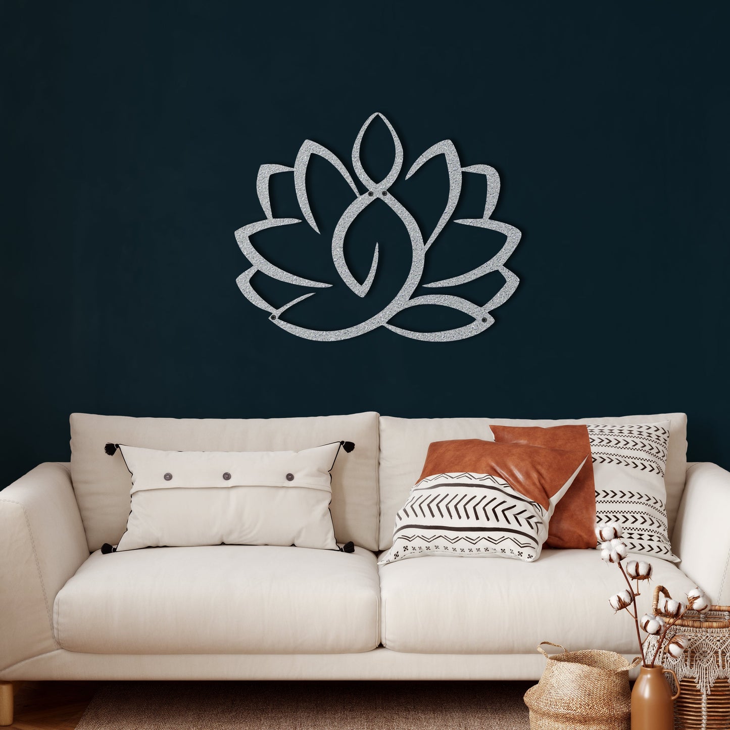 Lotus Flower Metal Wall Art