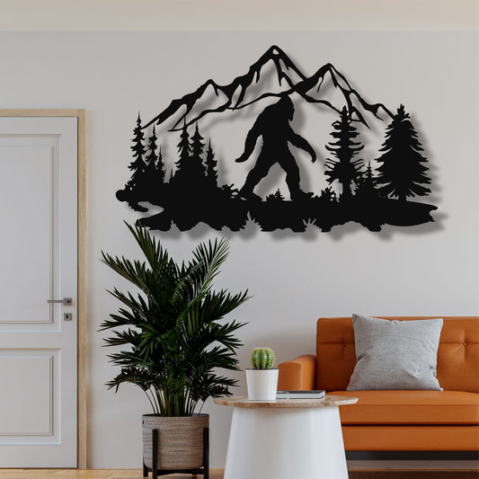 Big Foot Metal Wall Art