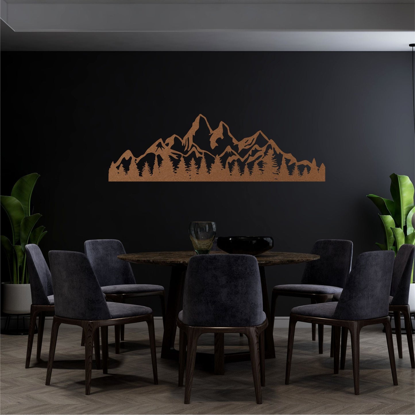 Mountains Metal Wall Art