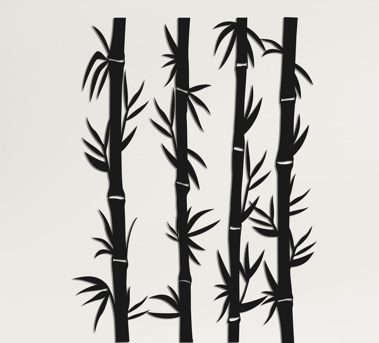 Bamboo Metal Wall Art