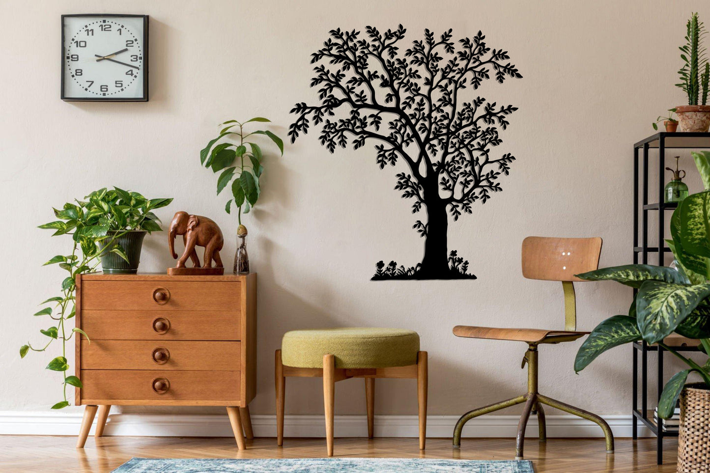 The Leaning Tree Metal Wall Art