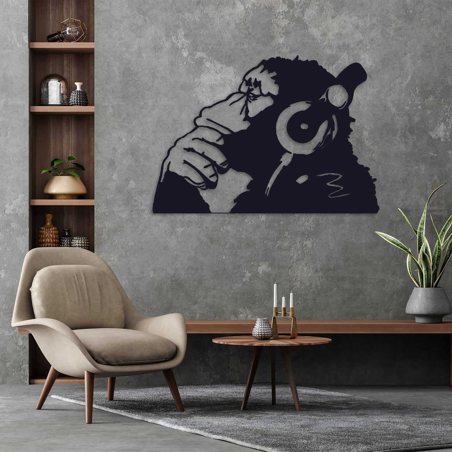 ・"Banksy Monkey Beats"・Premium Metal Wall Art - Limited Edition