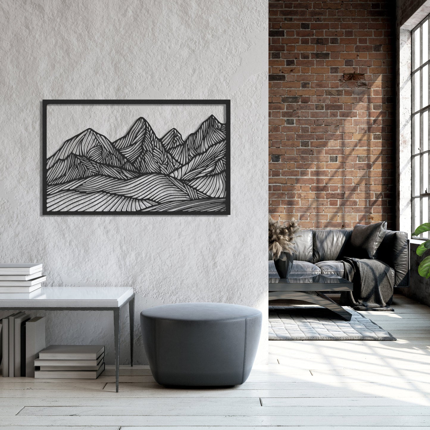 ・"Huge Mountains"・Premium Metal Wall Art - Limited Edition