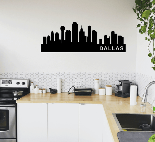 Stunning Dallas Skyline Metal Wall Art for a Striking Decor Statement