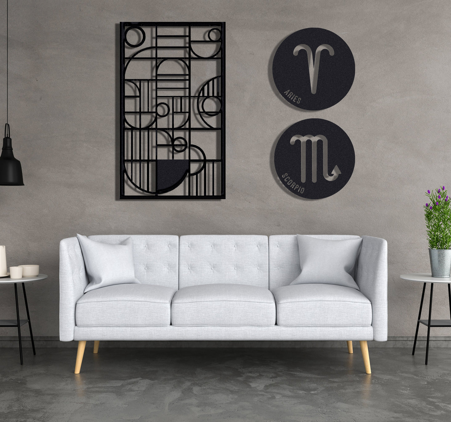 ・"Abstract Lines Vertical"・Premium Metal Wall Art - Limited Edition