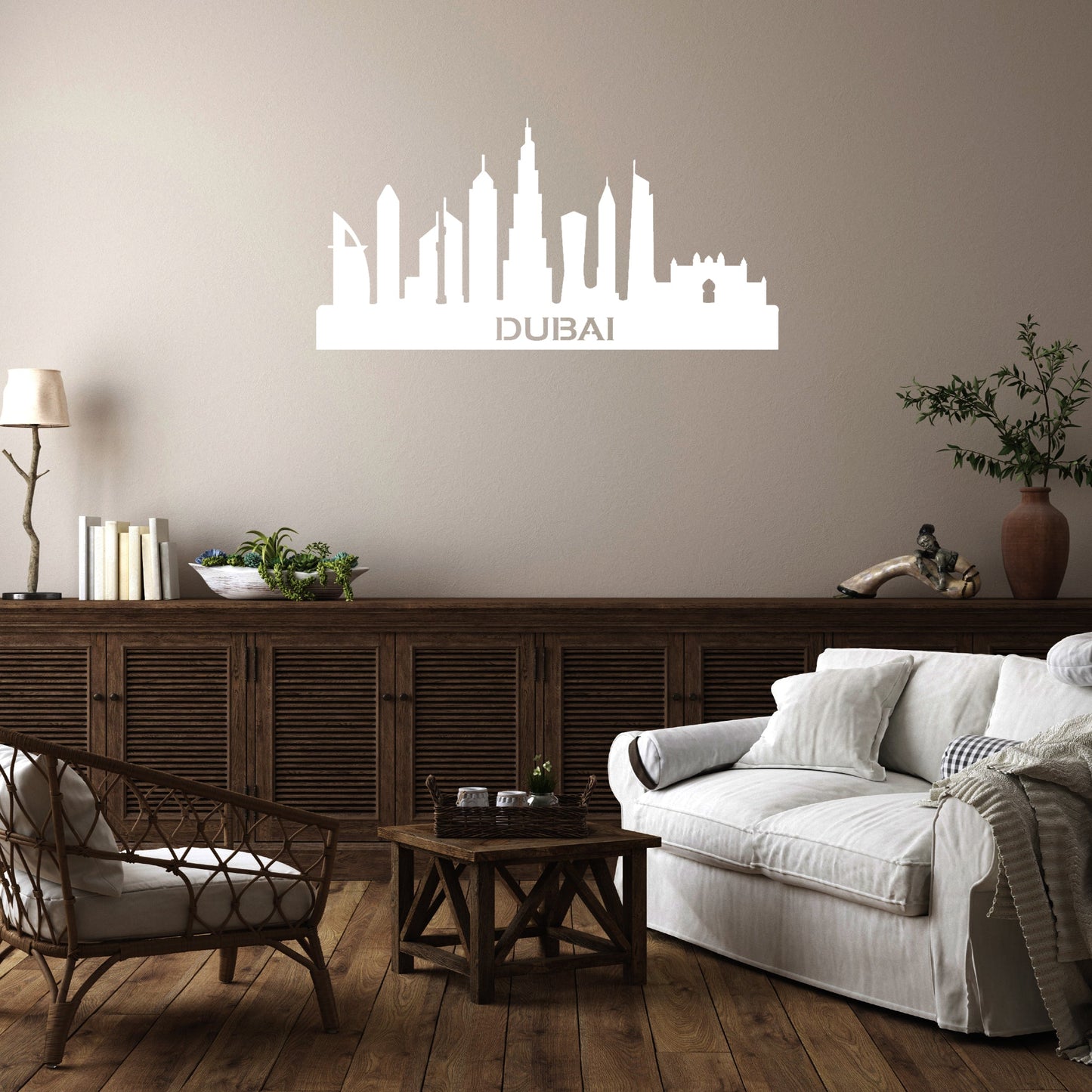 Stunning Dubai Skyline Metal Wall Art Décor