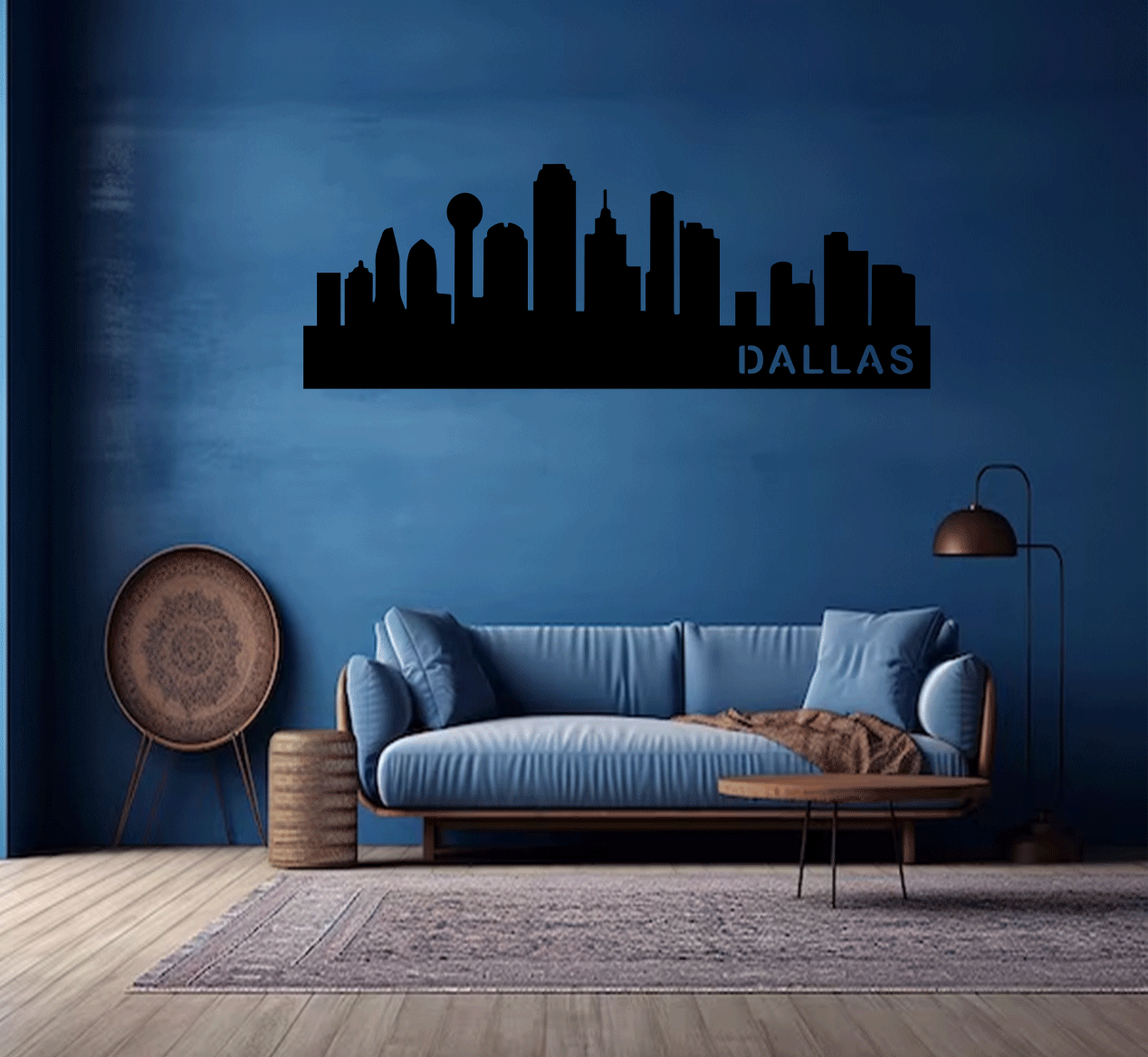 Stunning Dallas Skyline Metal Wall Art for a Striking Decor Statement