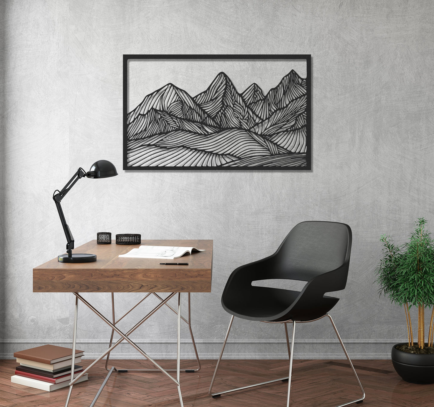 ・"Huge Mountains"・Premium Metal Wall Art - Limited Edition