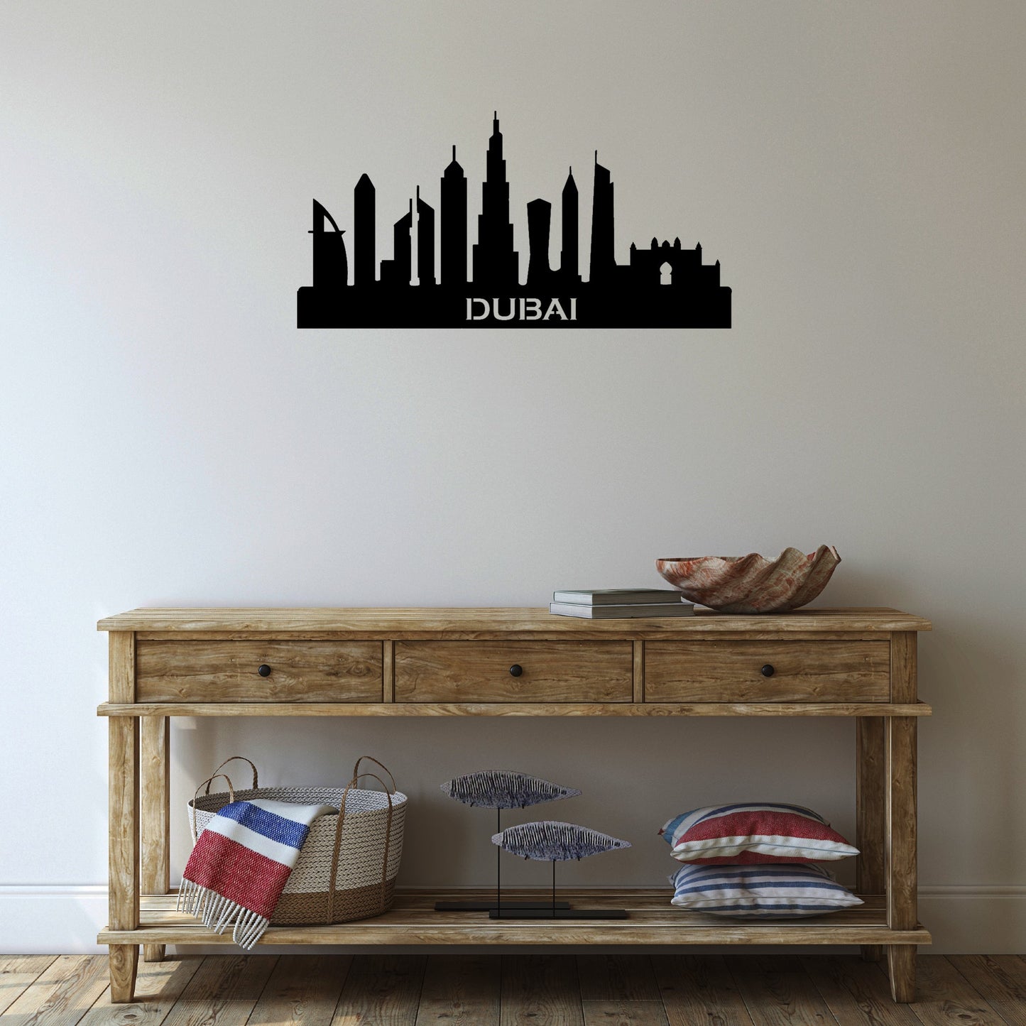 Stunning Dubai Skyline Metal Wall Art Décor