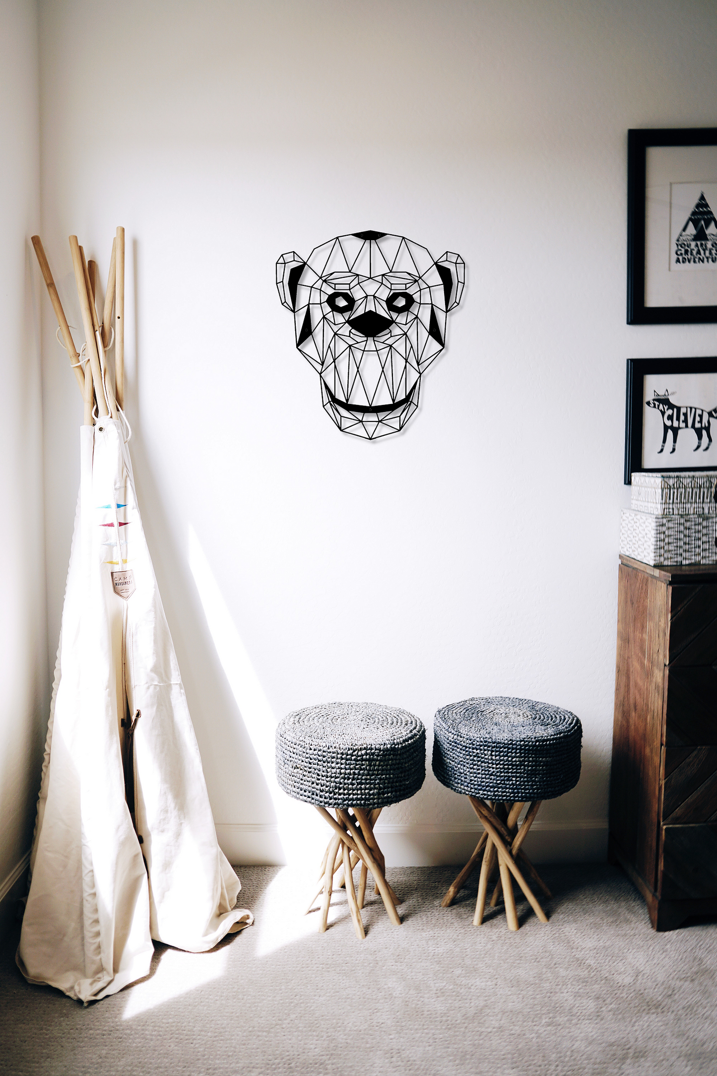 ・"Monkey"・Premium Metal Wall Art - Limited Edition