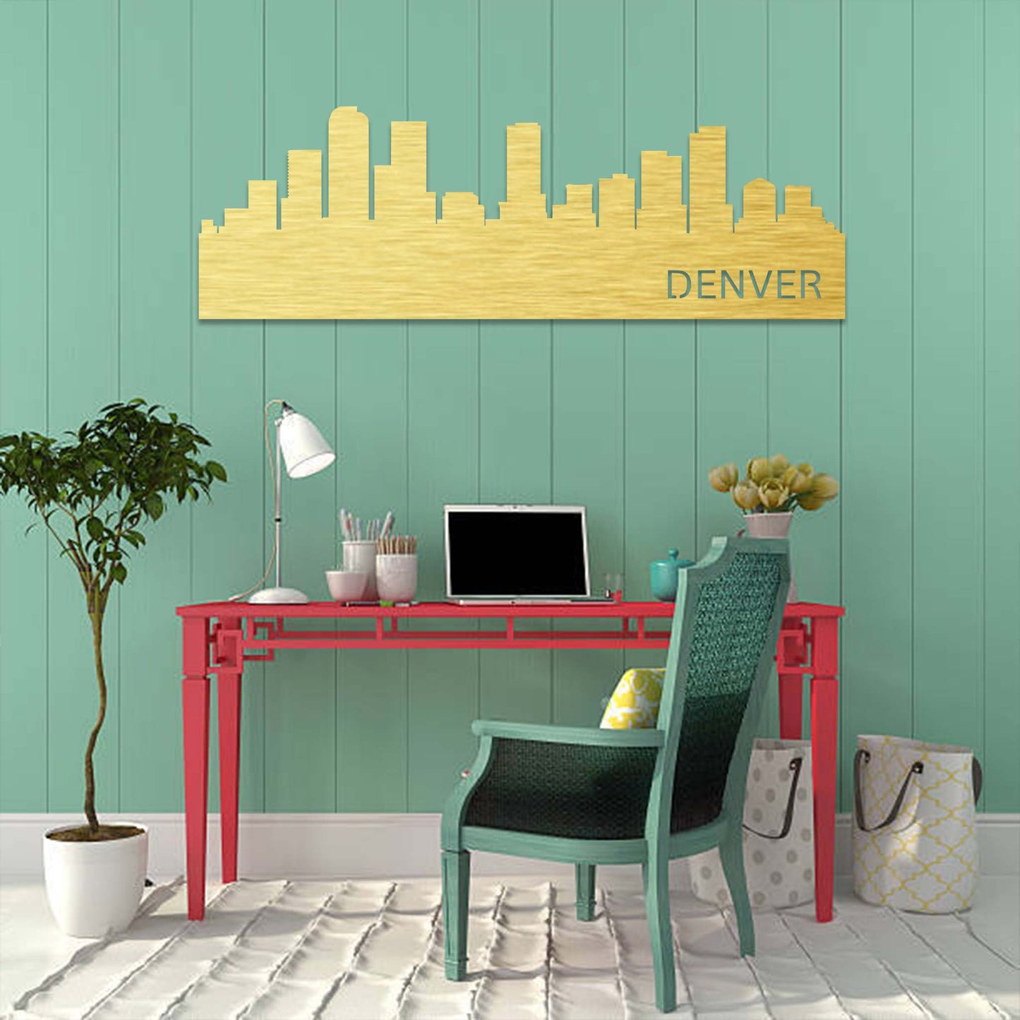 Stunning Denver Skyline - Artistic Metal Wall Decor