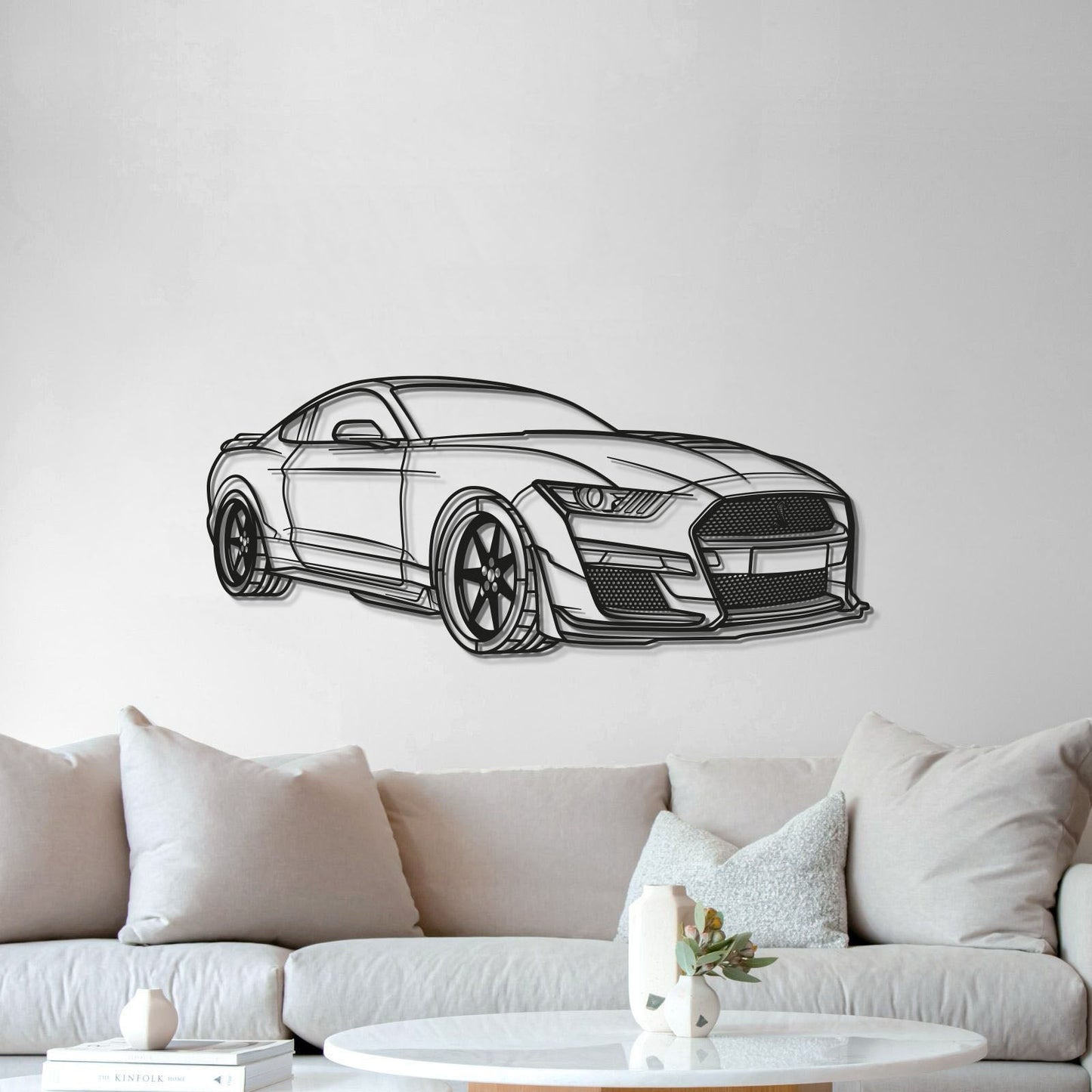 Mustang Shelby GT500 Perspective Metal Car Wall Art - MT0445