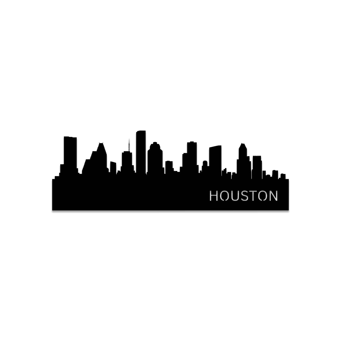 Stunning Houston Skyline - Artistic Metal Wall Decor