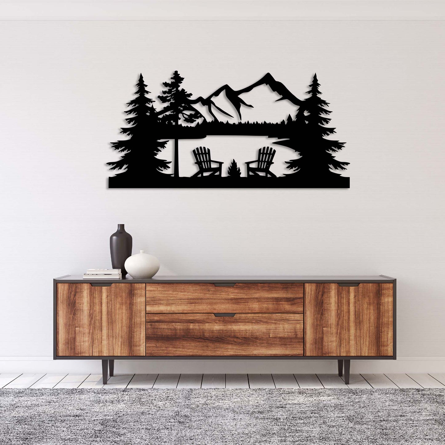 Breathtaking Lake View - Stunning Metal Wall Art Decor