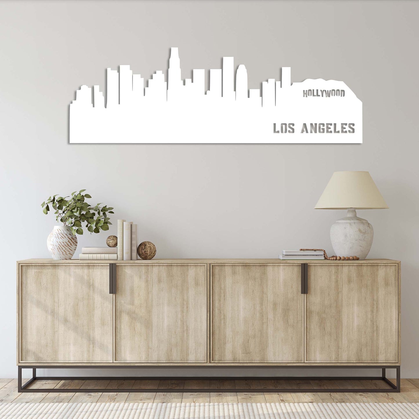 Stunning Los Angeles Skyline Metal Wall Art for Your Home Decor