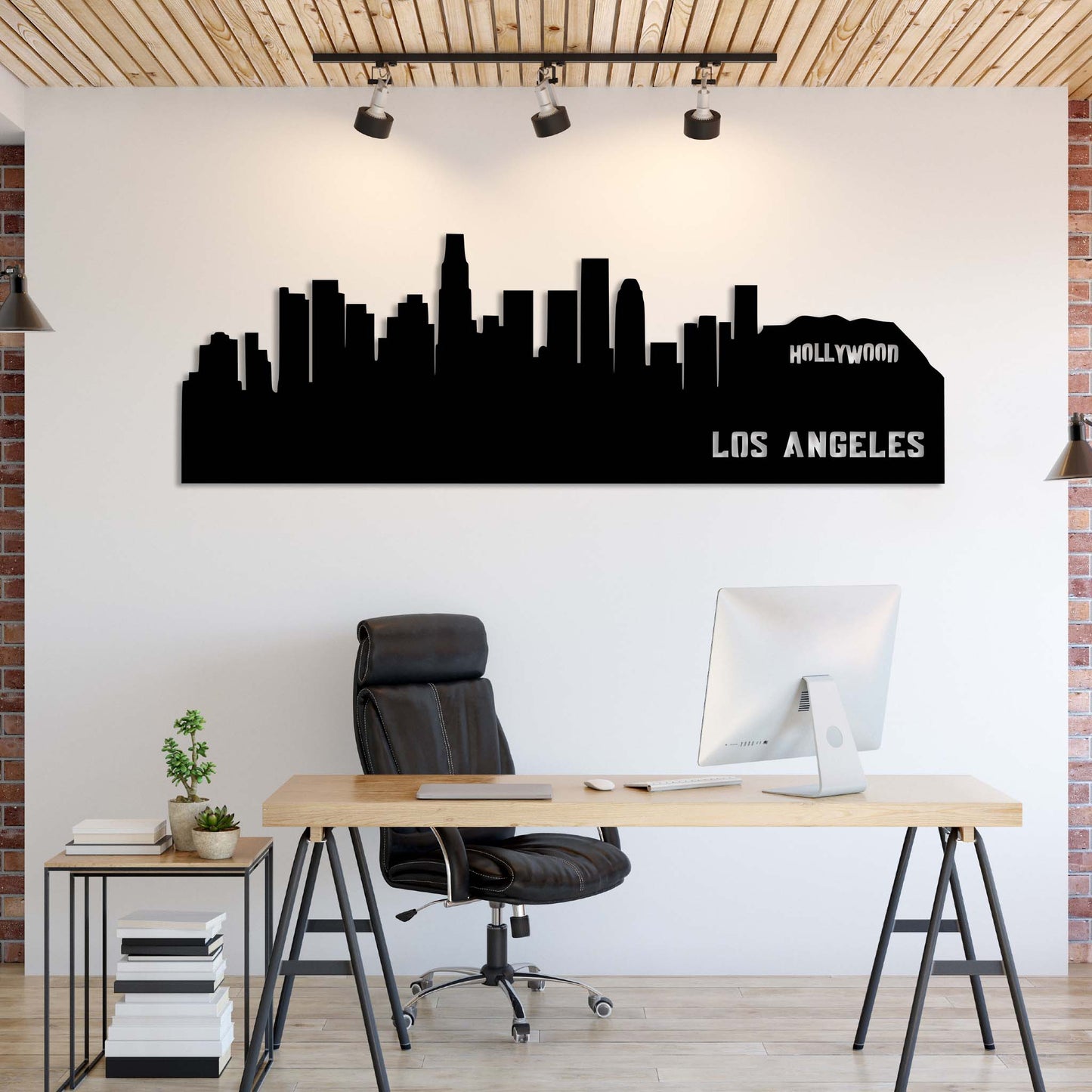 Stunning Los Angeles Skyline Metal Wall Art for Your Home Decor