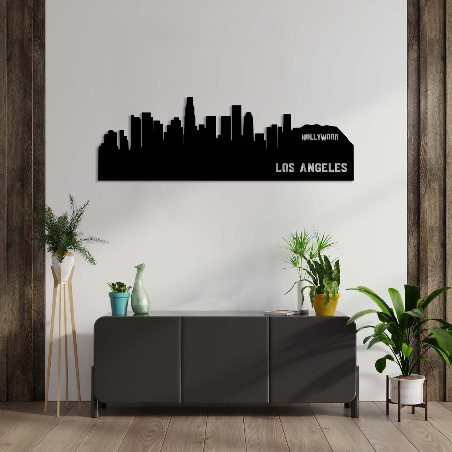 Stunning Los Angeles Skyline Metal Wall Art for Your Home Decor