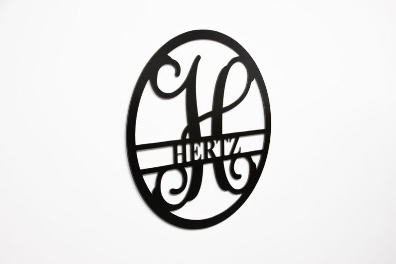 Personalized Monogram Metal Wall Art for a Stylish Touch