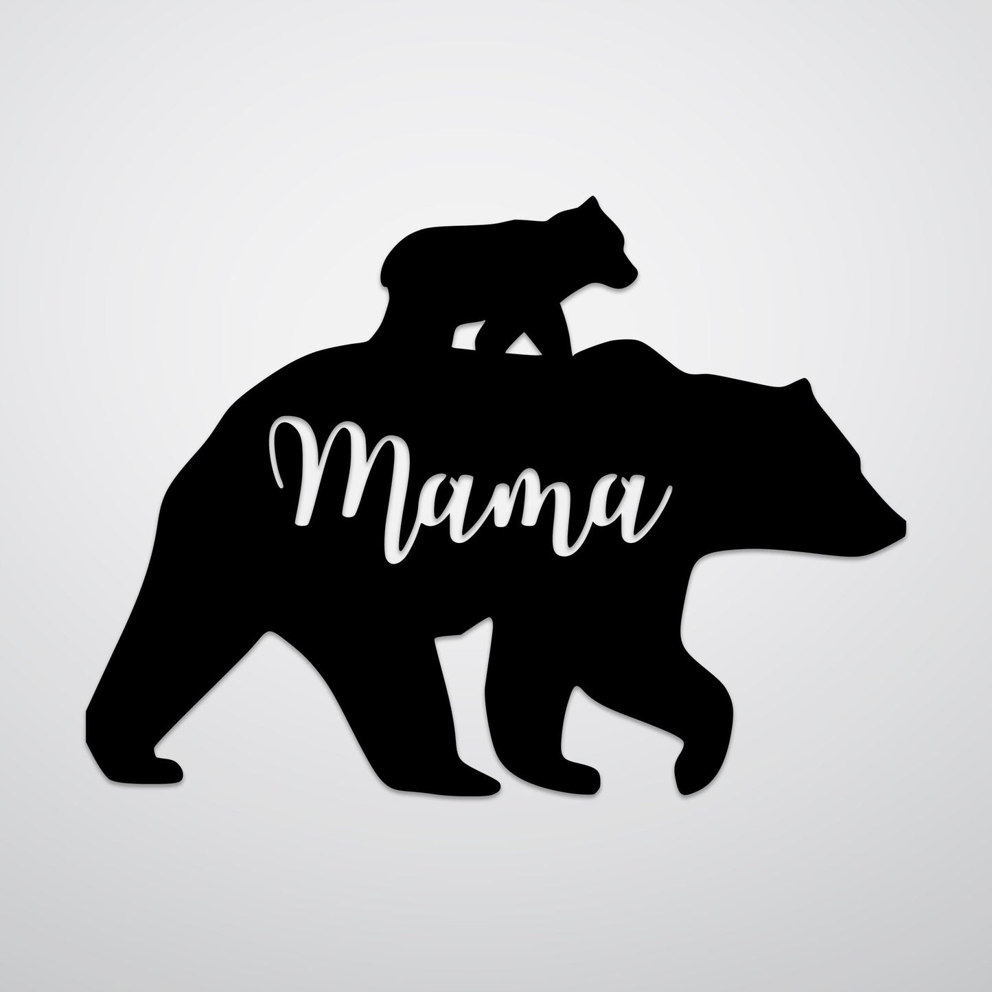 Charming Mama Bear - Artistic Metal Wall Decor