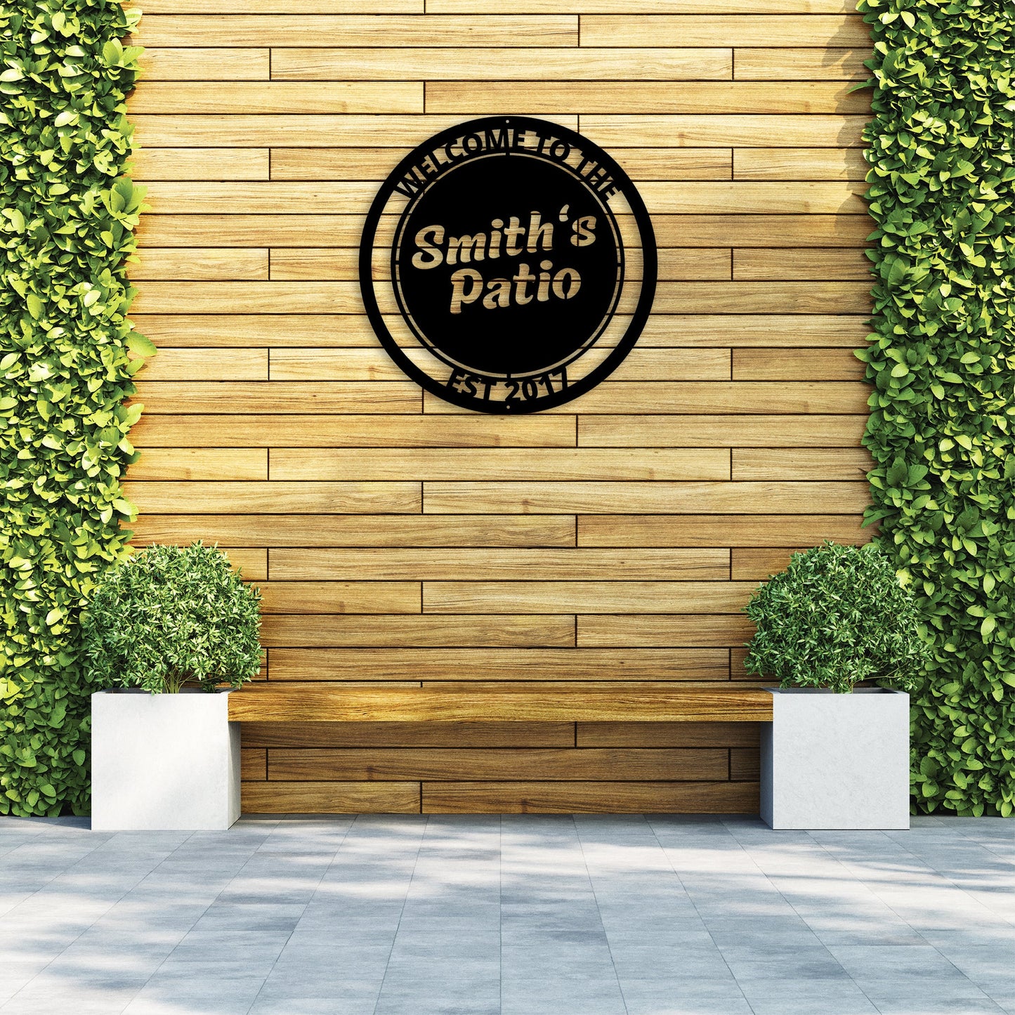 Customizable Metal Wall Art - Unique Patio Sign