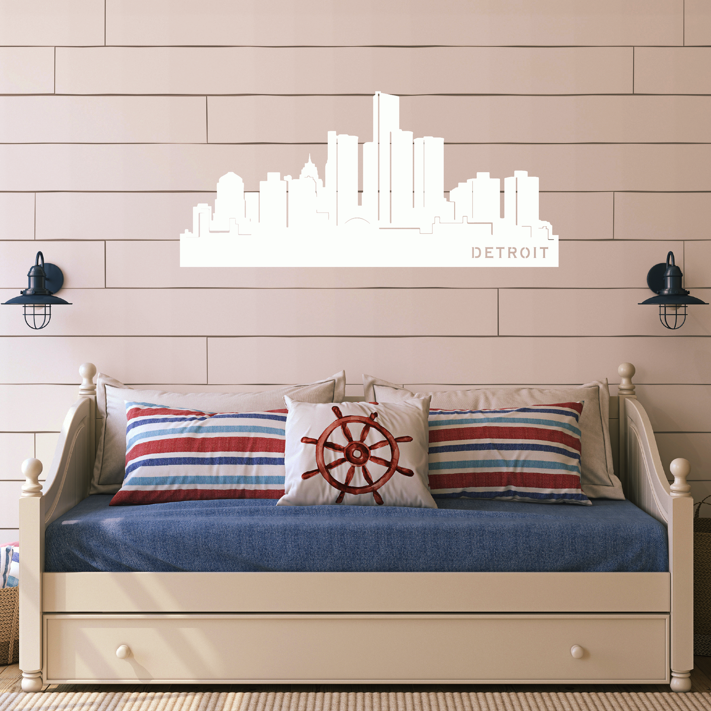 Stunning Detroit Skyline - Elegant Metal Wall Décor