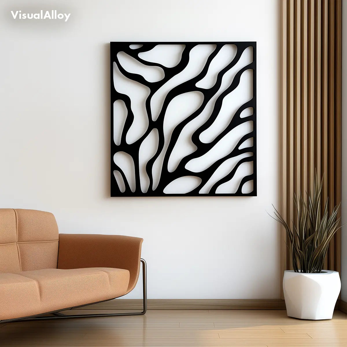 Abstract Metal Wall Art [Lava Flow]