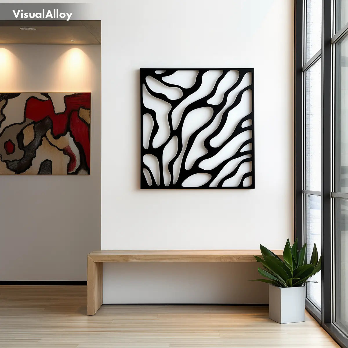 Abstract Metal Wall Art [Lava Flow]