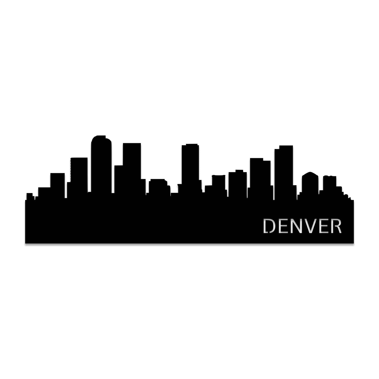 Stunning Denver Skyline - Artistic Metal Wall Decor