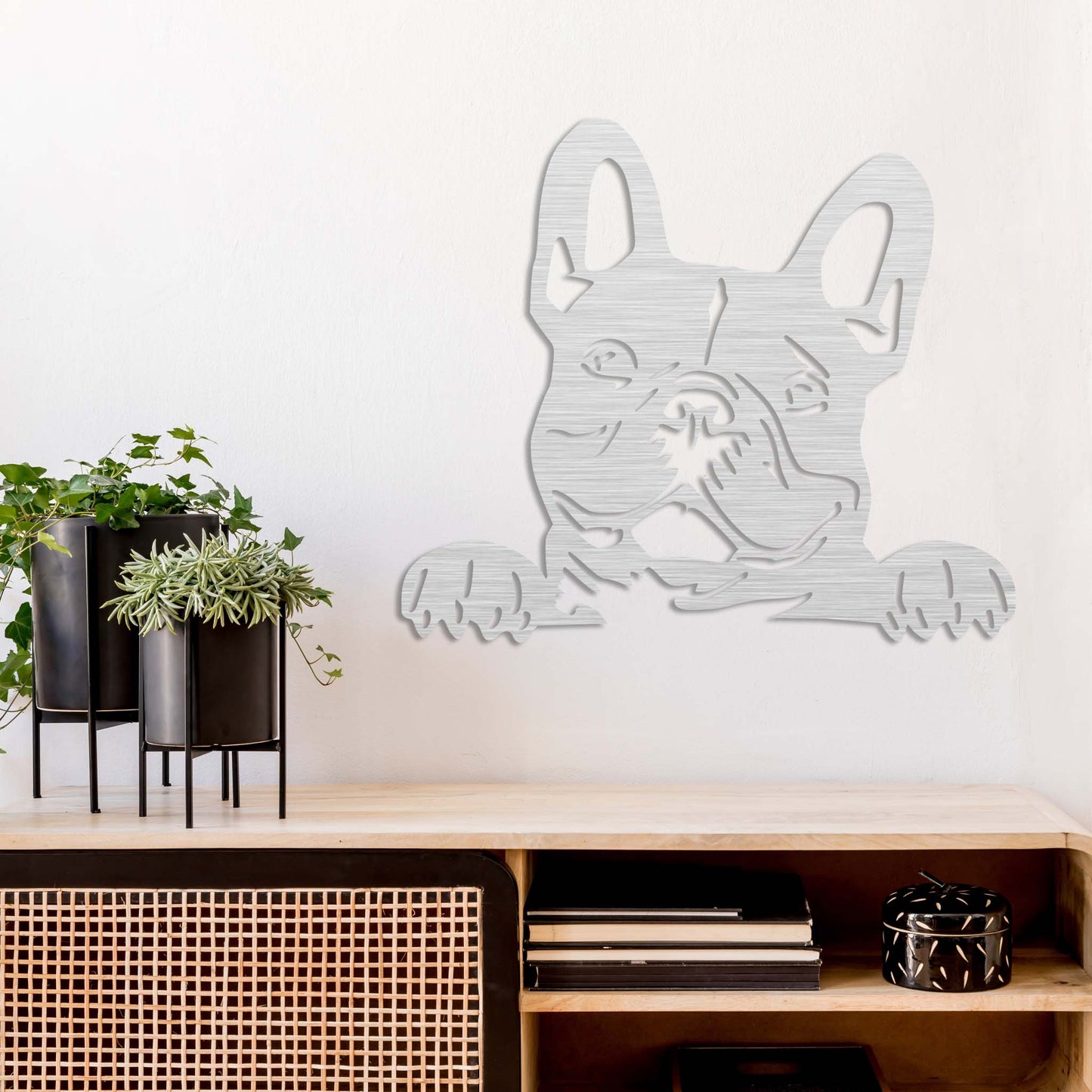 Charming French Bulldog Metal Wall Art for Dog Lovers