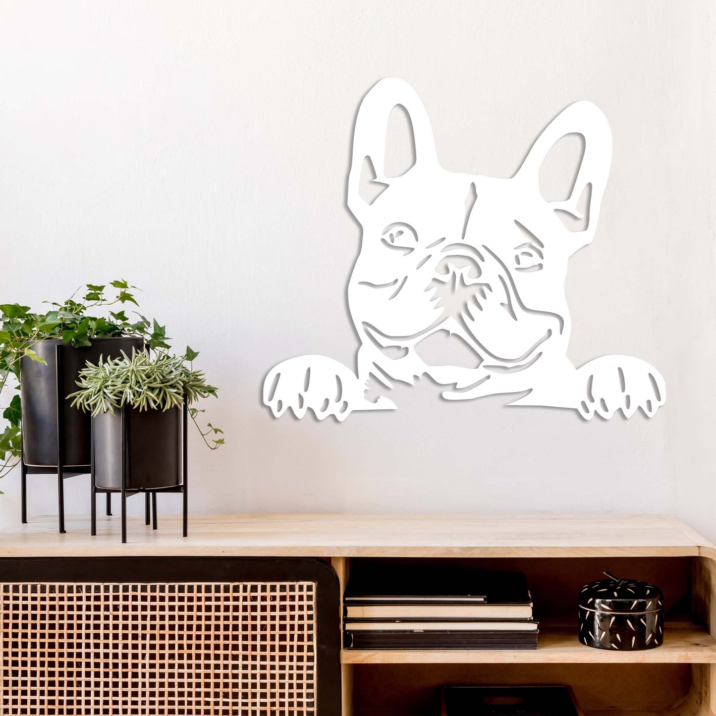 Charming French Bulldog Metal Wall Art for Dog Lovers