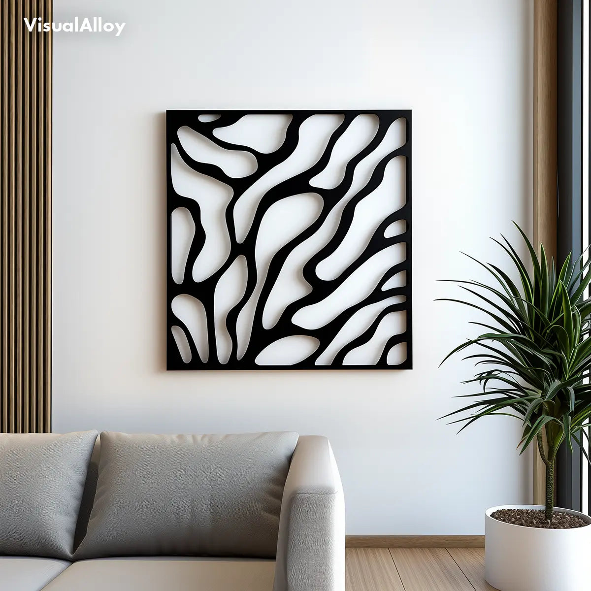 Abstract Metal Wall Art [Lava Flow]