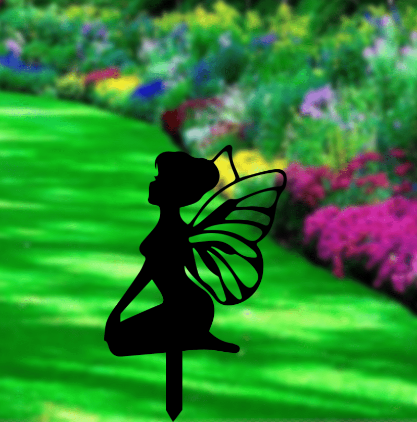 Enchanting Metal Fairy Garden Art Stakes