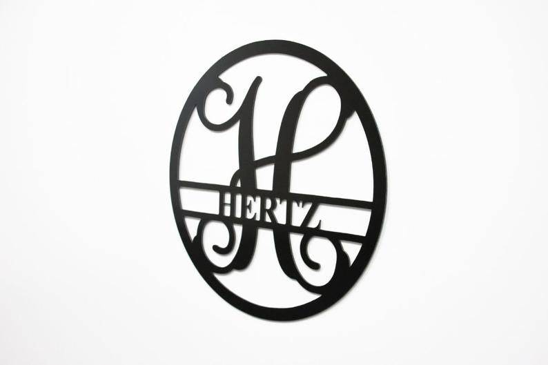 Personalized Monogram Metal Wall Art for a Stylish Touch