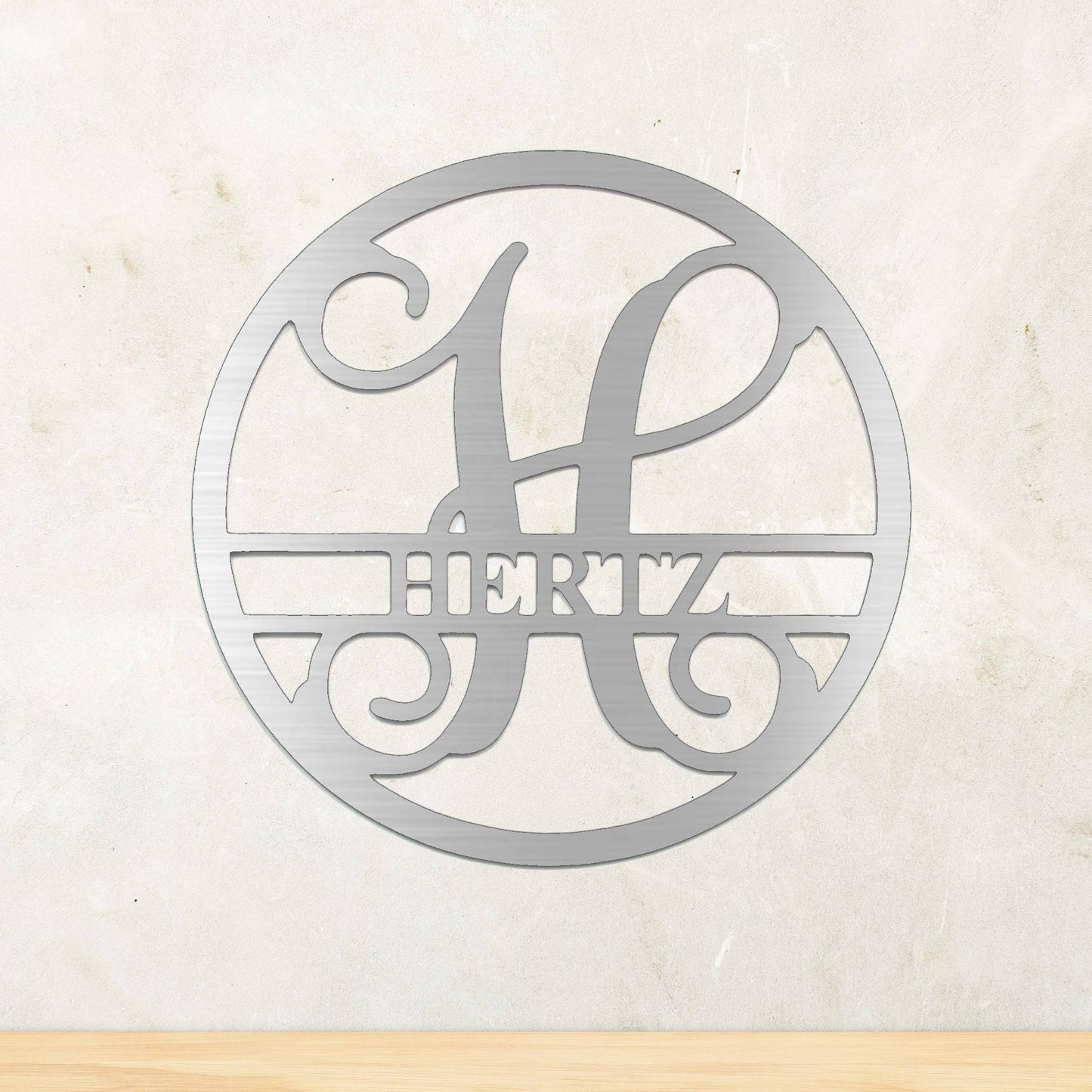 Personalized Monogram Metal Wall Art for a Stylish Touch