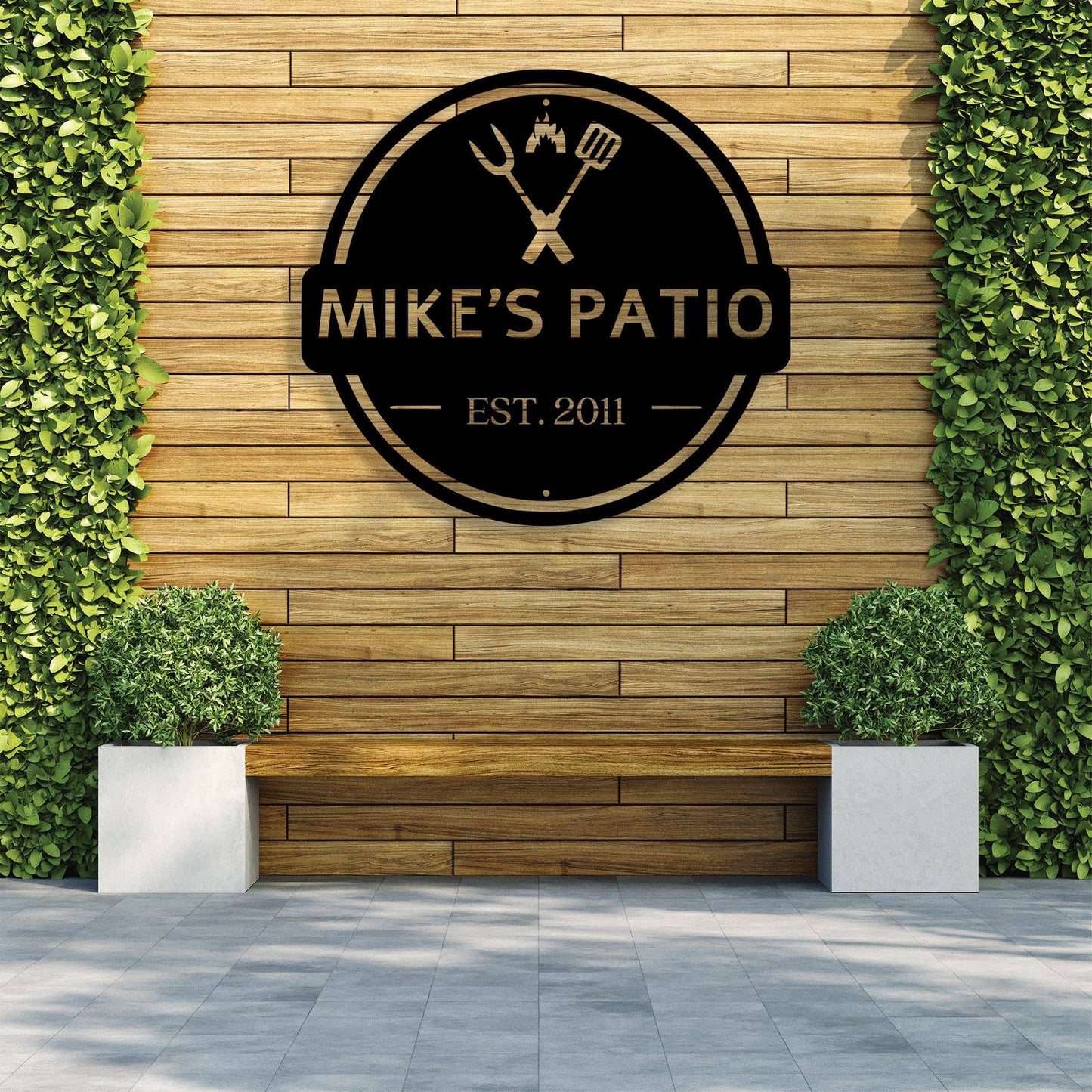 Customizable Metal Wall Art for Your Backyard BBQ Celebration